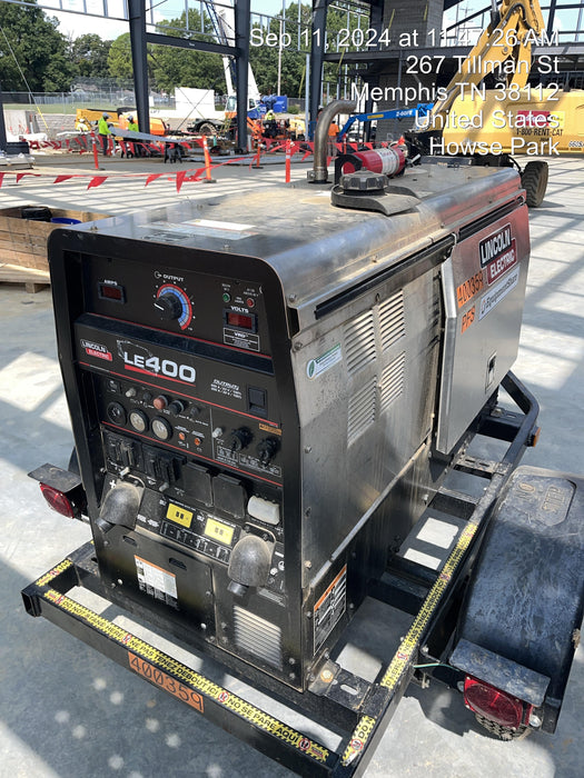 2024 Lincoln Electric LE400 Kubota V1505, Trlr, Cable Rack, Light Kit, ES Decals, T3