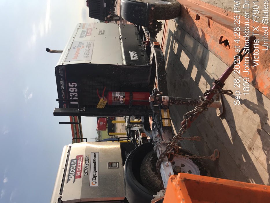 2018 Lincoln Electric Vantage 322 Lincoln Vantage 322 Welder Ready Pak 3 - Vantage 322, Trailer, Fender and light kit, Cable rack