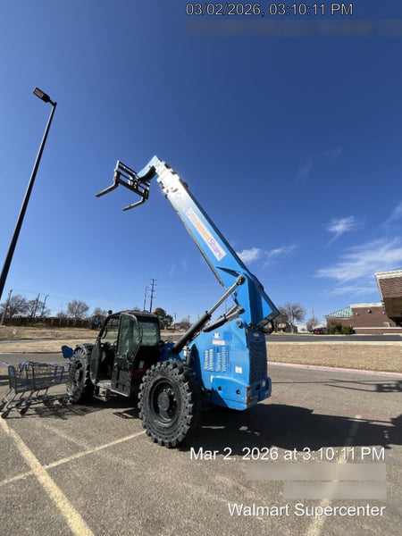 2018 Genie GTH-1056 Genie GTH-1056 w/CAB, Solid Tires, Work Lights, 60" carriage/forks, cab mesh, beacon