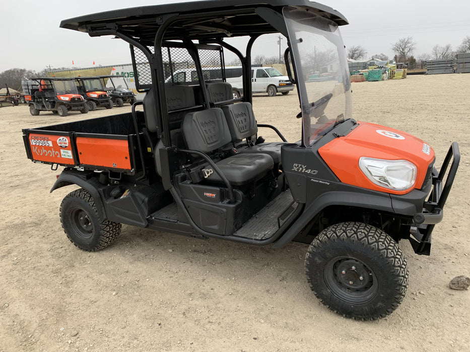 2022 Kubota RTV-X1140W-H Plastic Canopy, Windshield Acrylic Clear, LED Strobe Light, Wire Harness Kit, Back up Alarm