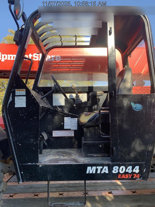 2020 Manitou MTA8044 74hp T4F, Open ROPS, Cab and Boom LED work lights, Auxiliary Hydraulics, Solid Tires, Amber strobe, Lift Hook w/66" Carriage, 60" Forks