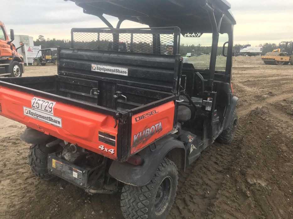 2019 Kubota RTV-X1140W-H 4wd Utility Cart, LED Strobe, Windshield Tempered Glass, Pastic Canopy, Wire Harness Kit, Backup Alarm