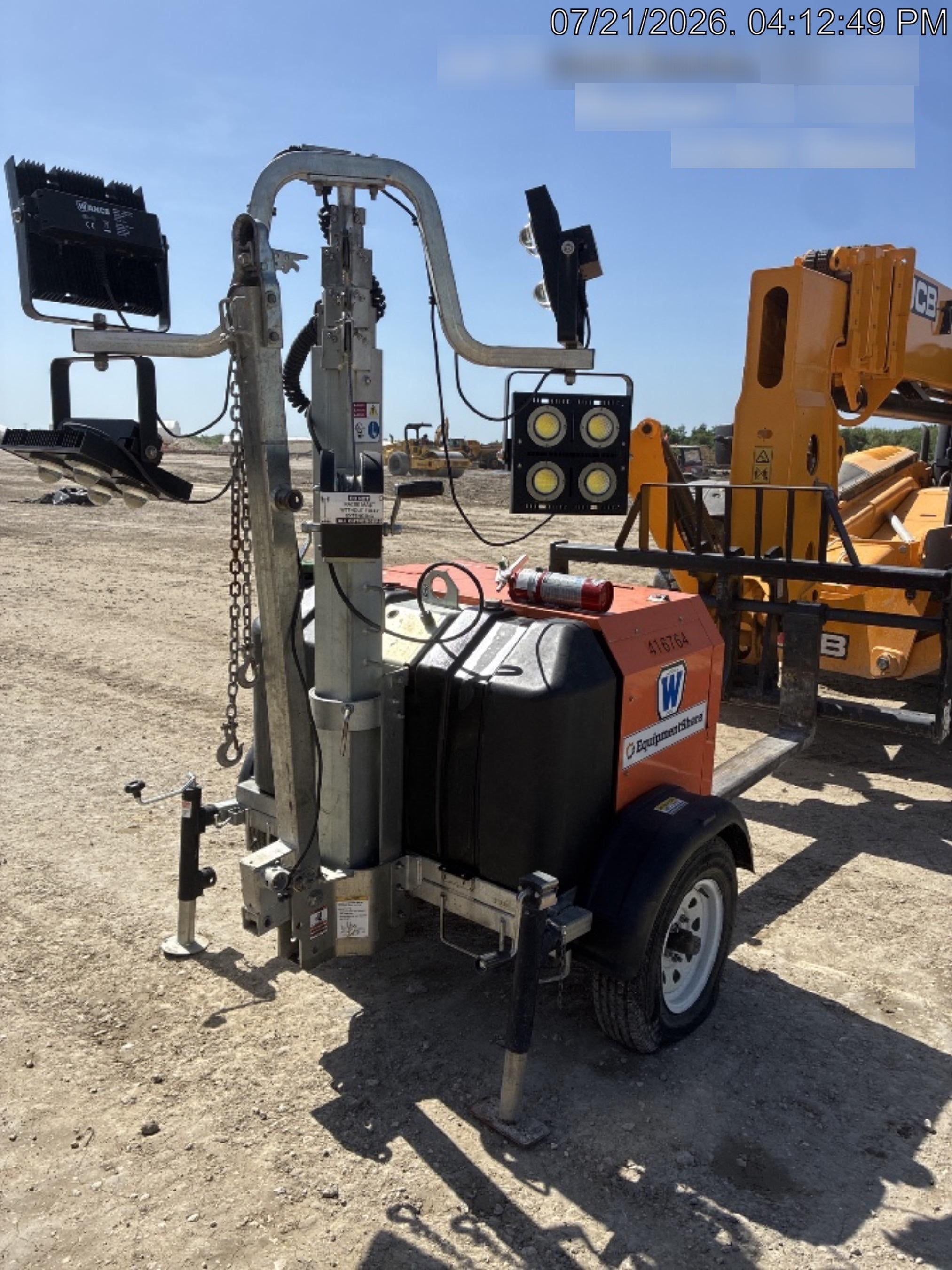 2024 Wanco WLTT-4MM4K Diesel, Deep Sea Controller, Shore Power Plug, Auto Start, (4) 350W LED Floodlights, 4kW Generator, 60 Gal Fuel Tank, 2" Ball, T3