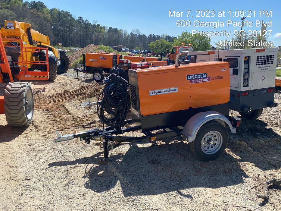 2022 Lincoln Electric LE400 Kubota V1505, Trlr, Cable Rack, Light Kit, ES Decals, T3