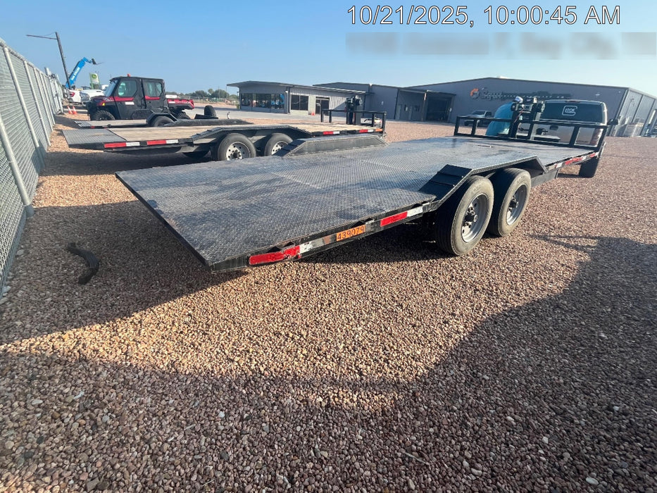 2024 TEXAS PRIDE TRAILERS 21' Lowboy Gravity Tilt Bed 14K Bumper Pull Trailer