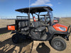 2022 Kubota RTV-X1140W-H Plastic Canopy, Windshield Acrylic Clear, LED Strobe Light, Wire Harness Kit, Back up Alarm