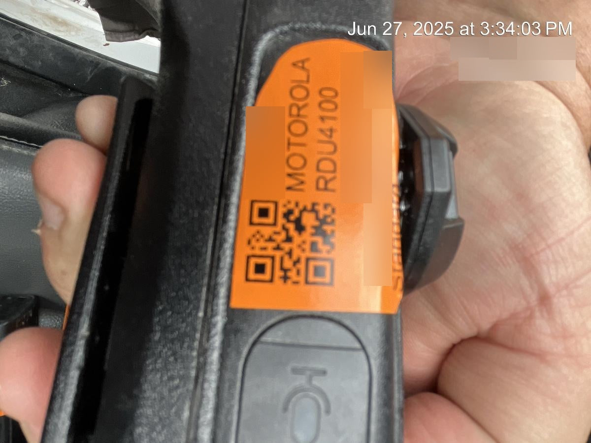 2020 MOTOROLA RDU4100