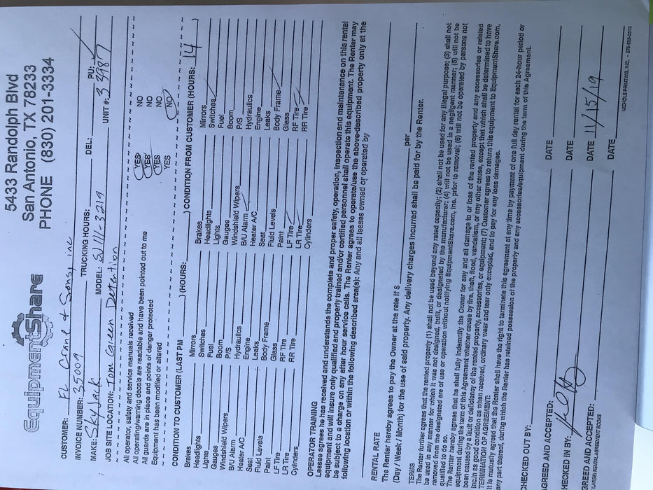 2019 Skyjack SJIII-3219 Standard w/Trojan Batteries