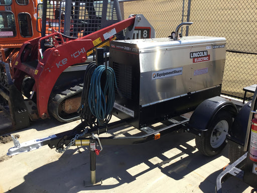 2019 Lincoln Electric Vantage 322 Welder Ready-Pak 3, Two wheel trailer, Fender and Light kit, Cable Rack