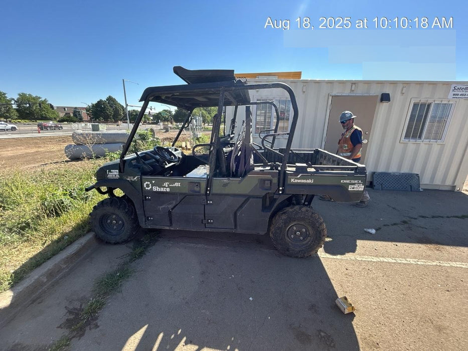 2019 Kawasaki MULE PRO-DX Kawasaki Mule 4x4 Diesel UTV w/Hard Top, Windshield, Beacon, Backup Alarm, ES Keypad/Hardware Installed