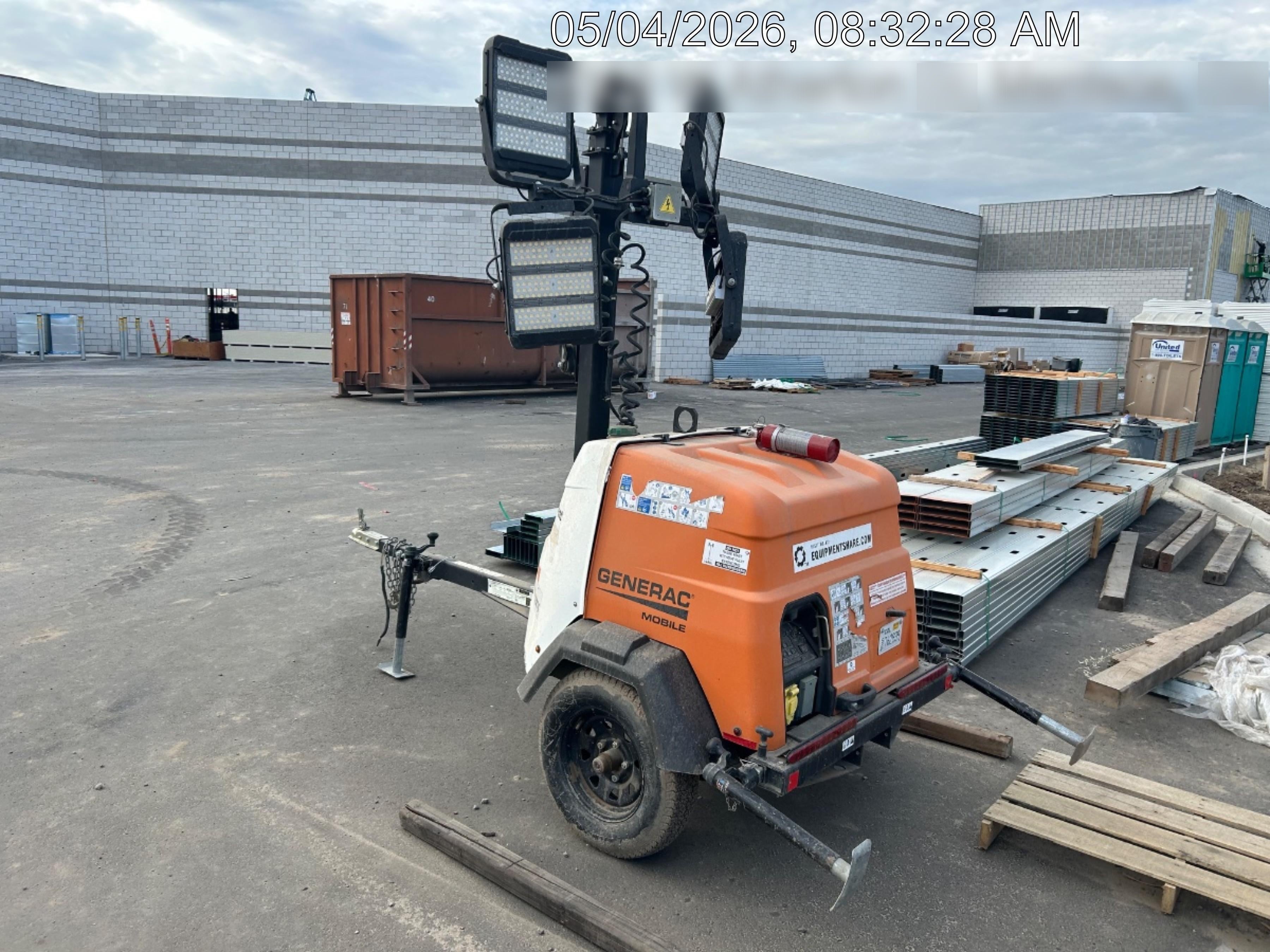 2023 Generac MLT2 Diesel, Flex Switch 120V Input, Powerzone Controller, (4) 320W LED Lights, 4kW Generator, 39.9 Gal Fuel Tank, 2" Ball, T3