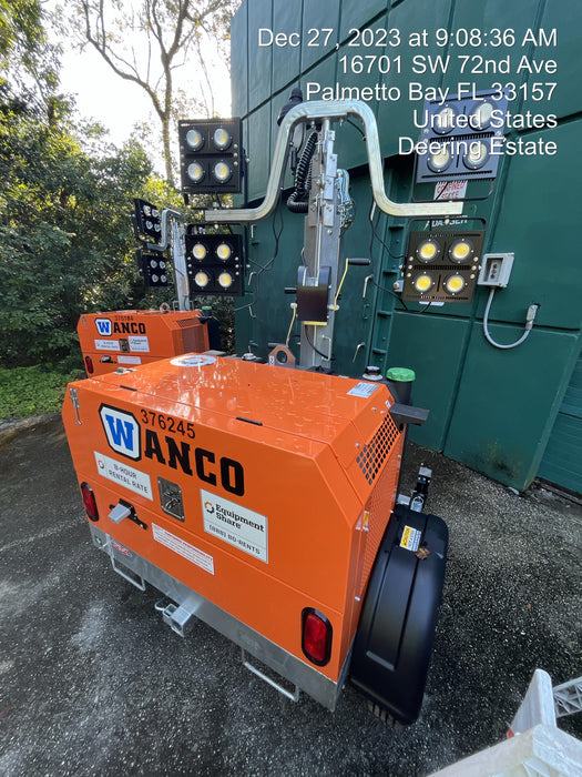 2023 Wanco WLTT-4MM4K Diesel, Deep Sea Controller, Shore Power Plug, Auto Start, (4) 350W LED Floodlights, 4kW Generator, 60 Gal Fuel Tank, 2" Ball, T3