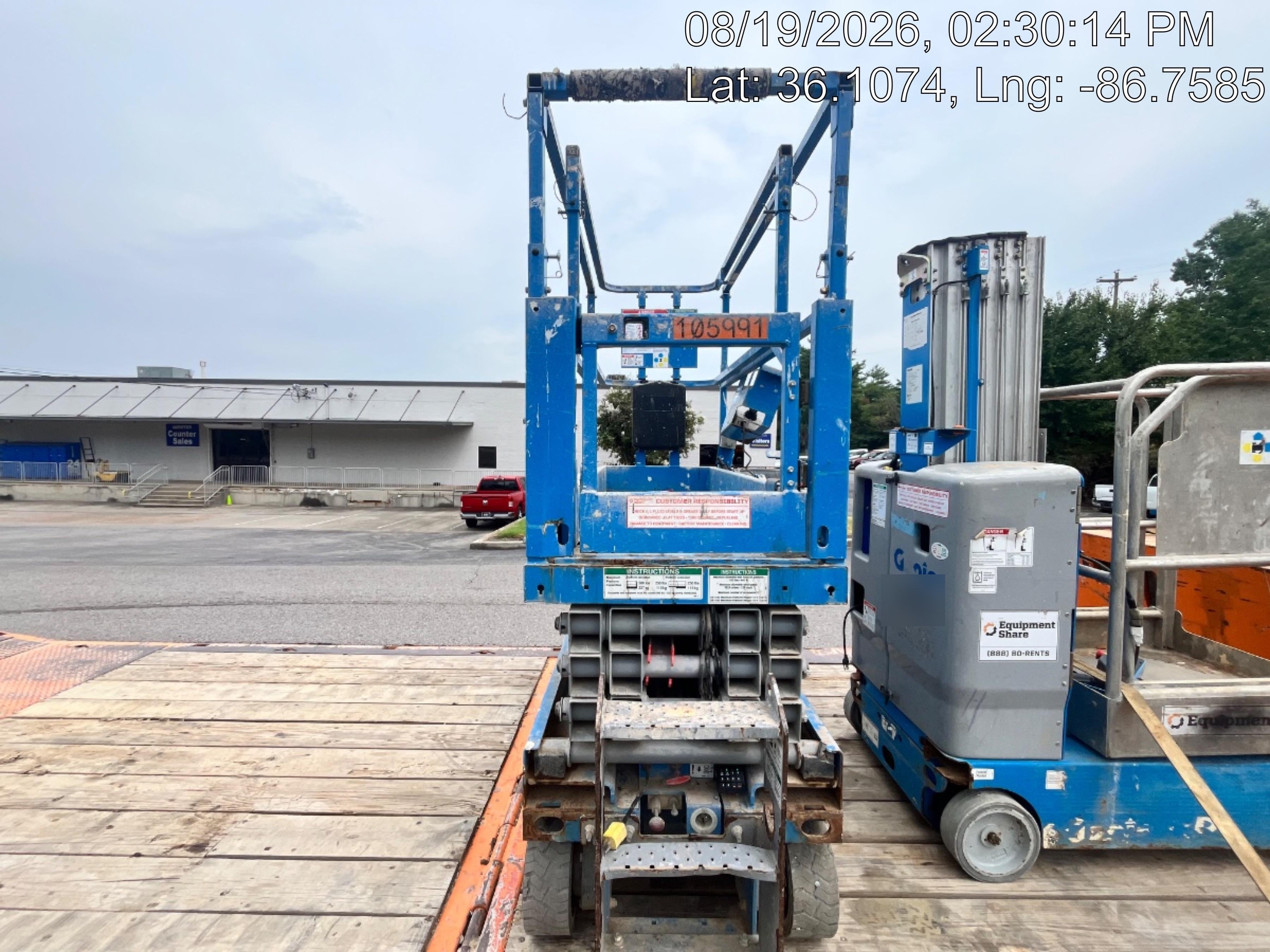 2020 Genie GS-1930 Solid Non Marking Tires, Beacon, Folding rails with half height swing gate