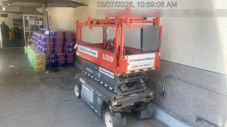 2020 Skyjack SJIII-3219 Solid NM Tires, Half height spring hinged entry gate, Dual Beacons, 800W Inverter