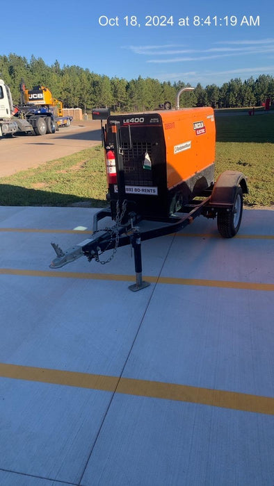 2022 Lincoln Electric LE400 Kubota V1505, Trlr, Cable Rack, Light Kit, ES Decals, T3