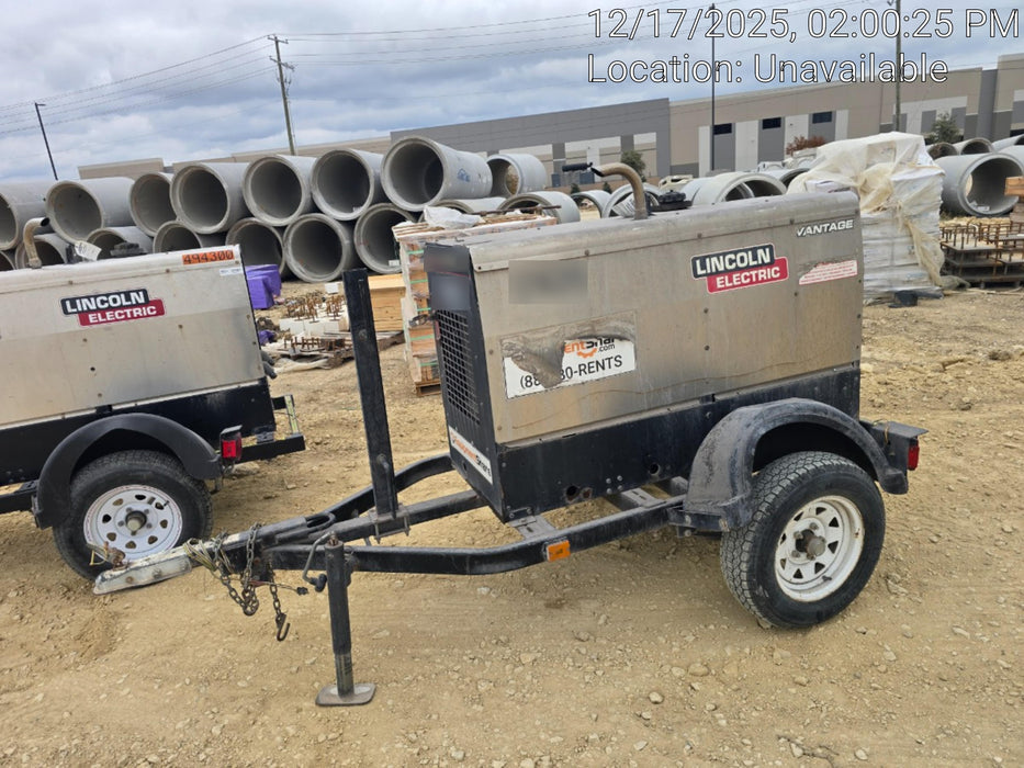 2018 Lincoln Electric Vantage 322 Lincoln Vantage 322 Welder Ready Pak 3 - Vantage 322, Trailer, Fender and light kit, Cable rack