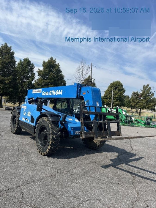 2018 Genie GTH-844 Genie GTH-844 w/Enclosed Cab w/HVAC, Work Lights, Solid Tires, Beacon, 60" Carriage and Forks