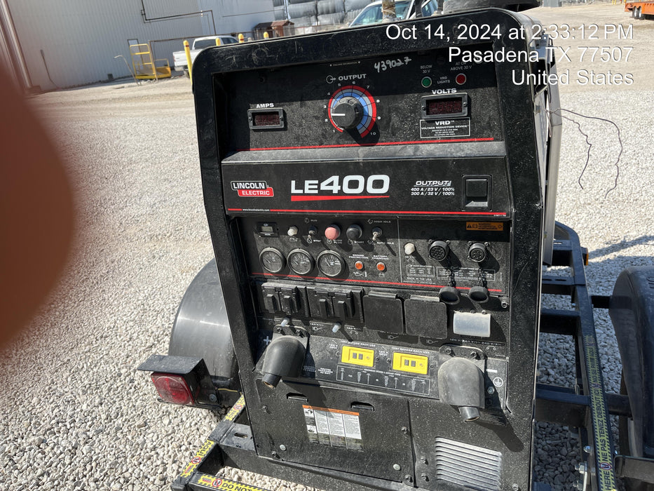 2024 Lincoln Electric LE400 Kubota V1505, Trlr, Cable Rack, Light Kit, ES Decals, T3