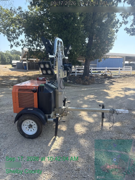 2024 Wanco WLTT-4MM4K Diesel, Mitsubishi L2E, 9.0HP @1800 rpm, Deep Sea Controller, Shore Power Plug, Auto Start, (4) 350W LED Floodlights, 4kW Generator, 60 Gal Fuel Tank, 2" Ball, T3