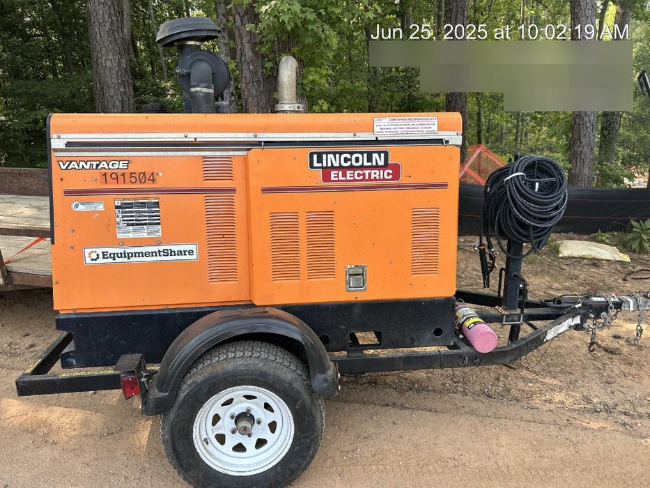 2021 Lincoln Electric Vantage 549X Ready Pak 3, ORANGE (includes trailer, cable rack, fender light kit)