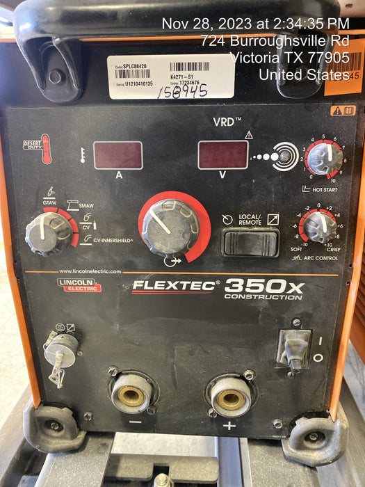 2021 LINCOLN ELECTRIC FLEXTEC 350X