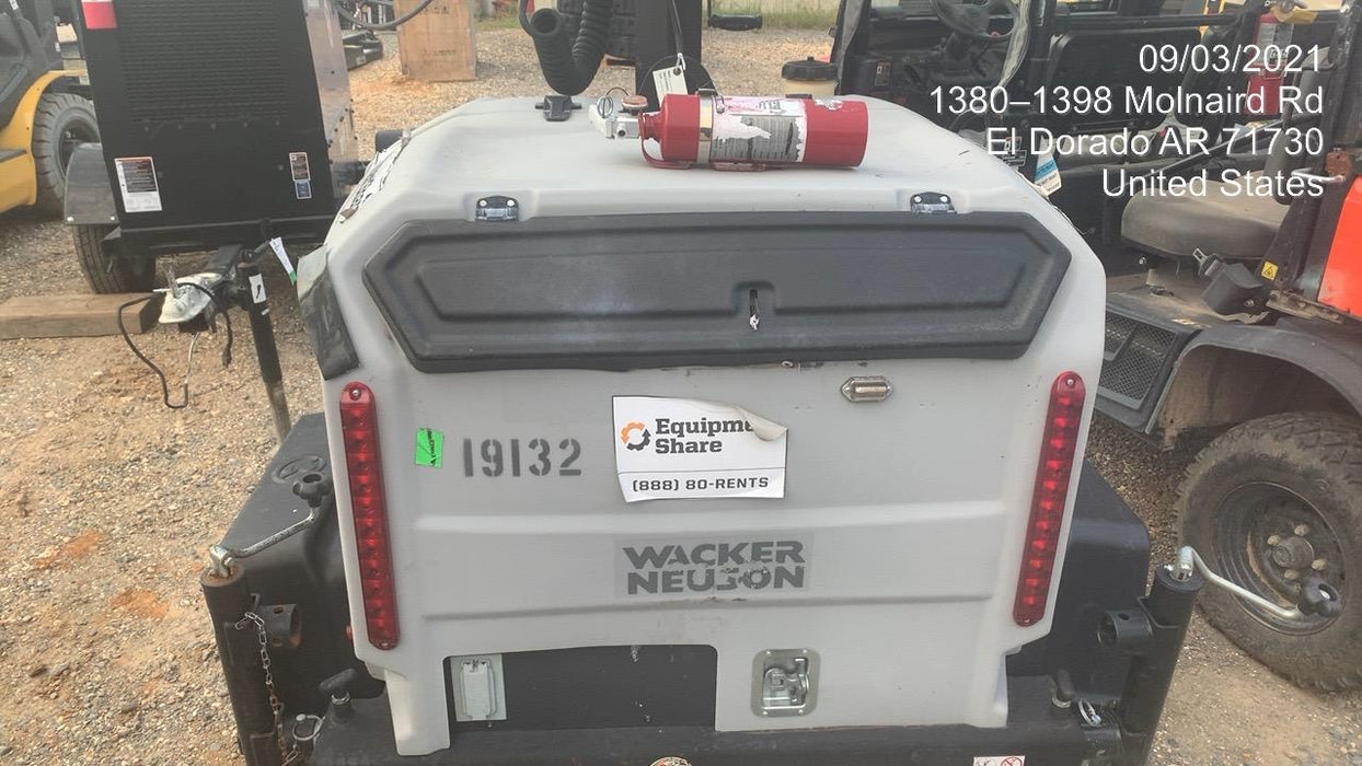 2018 Wacker Neuson LTV6L-MH Wacker Neuson LTV6L Mobile Light Tower w/Fuel Level Sensor Installed