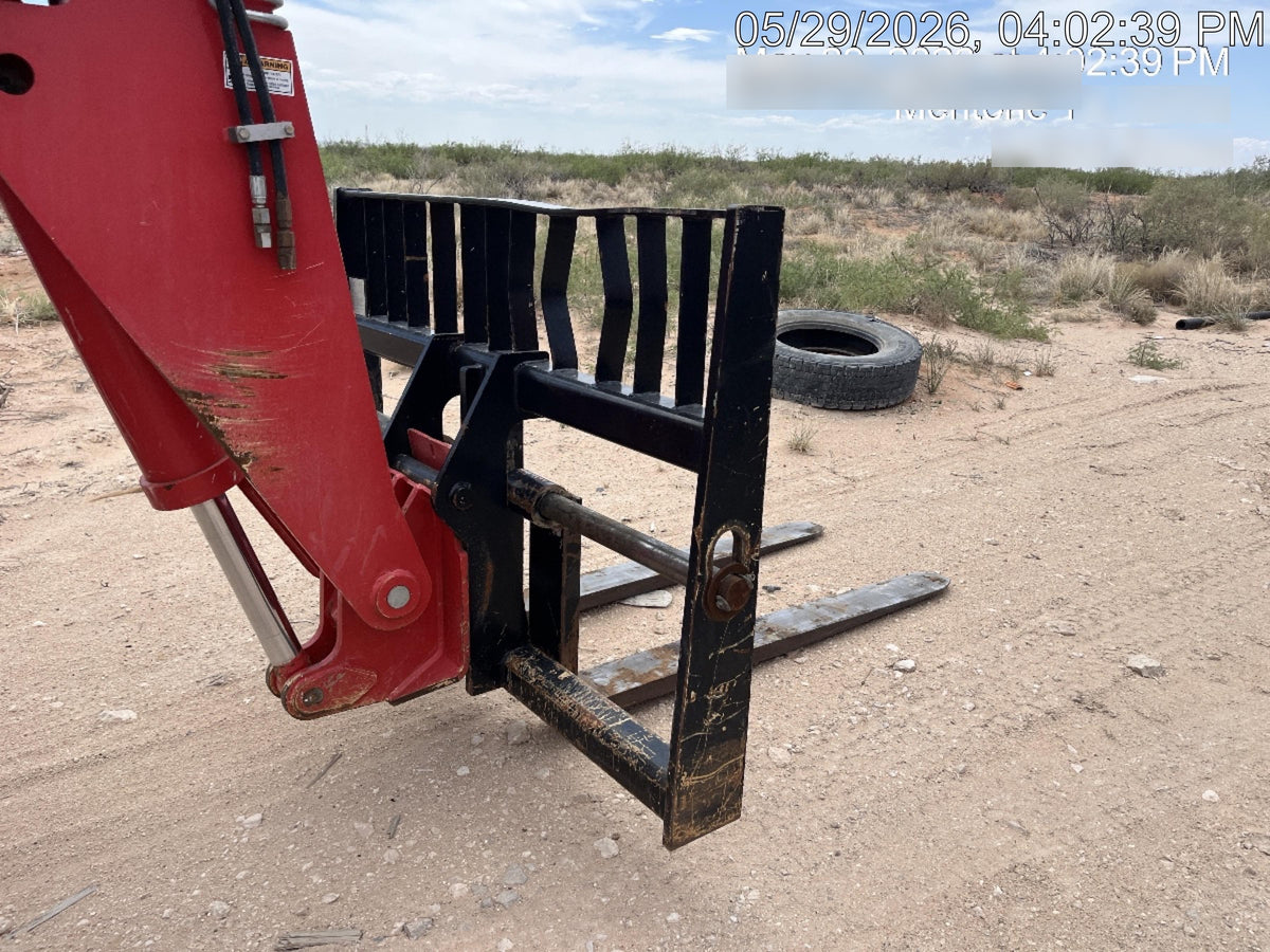 2018 Manitou MTA8044 MTA 8044 - 74 HP T4, Canopy, Worklights/Strobe, Beacon, 66" Carriage, 48" Forks, Solid Tires, Lift Hook, Aux Hydraulics