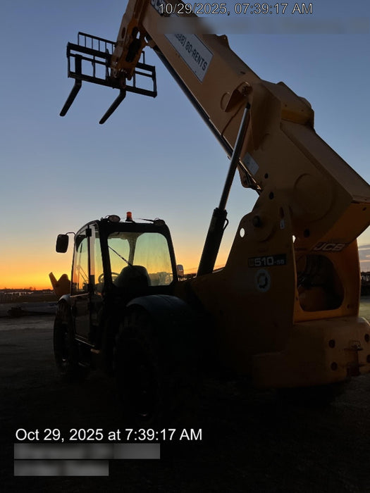 2020 JCB 510-56 Cab/Heat/Air, Solid Tires, Work Lights, Beacon, Aux Hydraulics, Back up Alarm, Lifting Eye, ES Decals