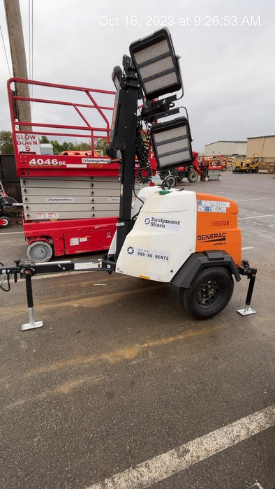 2023 Generac MLT2 Diesel, Flex Switch 120V Input, Powerzone Controller, 
(4) 320W LED Lights, 4kW Generator, 39.9 Gal Fuel Tank, 2" Ball, T3