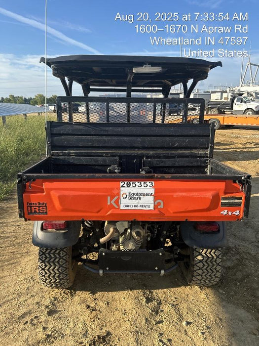 2022 Kubota RTV-X1140W-H Plastic Canopy, Windshield Acrylic Clear, LED Strobe Light, Wire Harness Kit, Back up Alarm