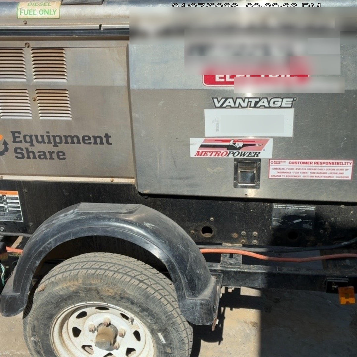 2021 Lincoln Electric Vantage 322 Ready Pak 3