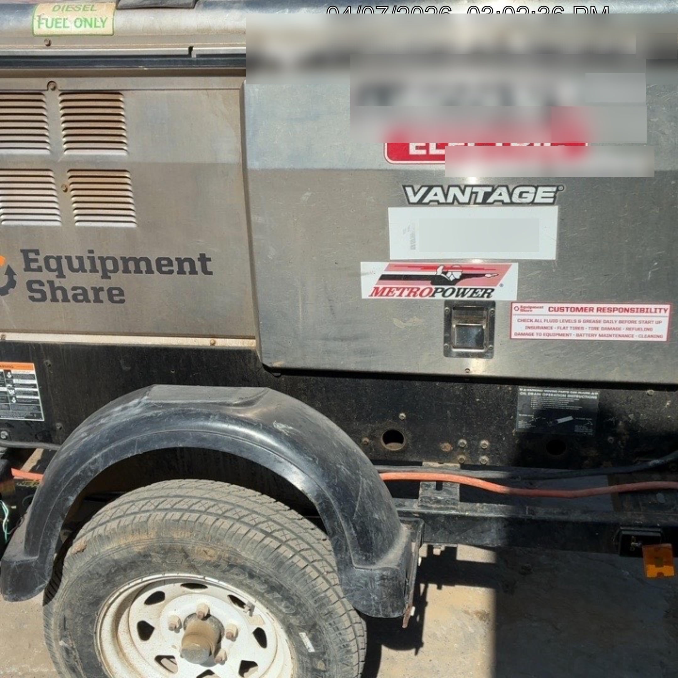 2021 Lincoln Electric Vantage 322 Ready Pak 3