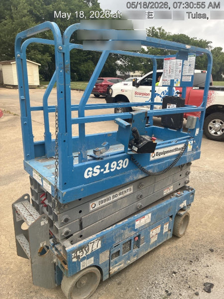 2019 Genie GS-1930 Fixed rails with chain Entry