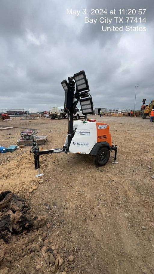 2024 Generac MLT2 Diesel, Flex Switch 120V Input, Powerzone Controller, 
(4) 320W LED Lights, 4kW Generator, 39.9 Gal Fuel Tank, 2" Ball, T3