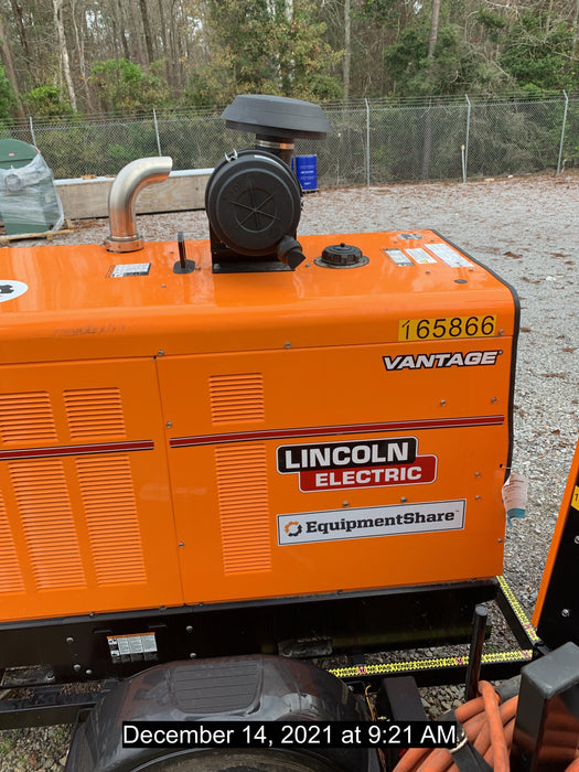 2021 Lincoln Electric Vantage 549X Ready Pak 3, ORANGE (includes trailer, cable rack, fender light kit)