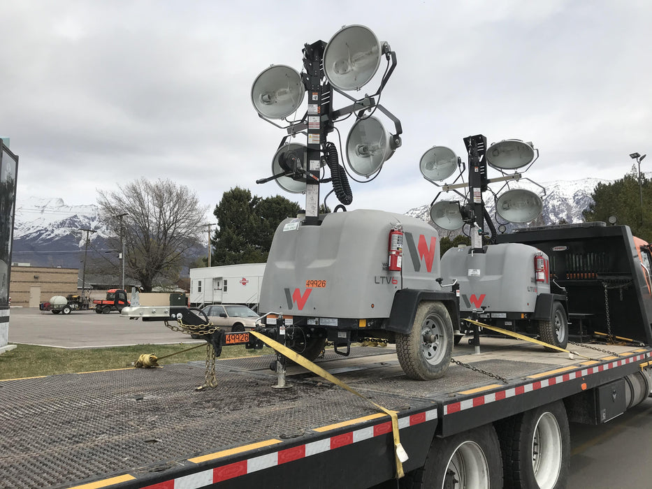 2019 Wacker Neuson LTV6L-MH Mobile Light Tower w/Fuel Level Sensor Installed