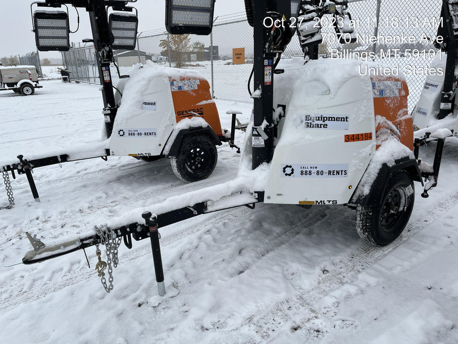 2023 Generac MLT2 Diesel, Flex Switch 120V Input, Powerzone Controller, (4) 320W LED Lights, 4kW Generator, 39.9 Gal Fuel Tank, 2" Ball, T3