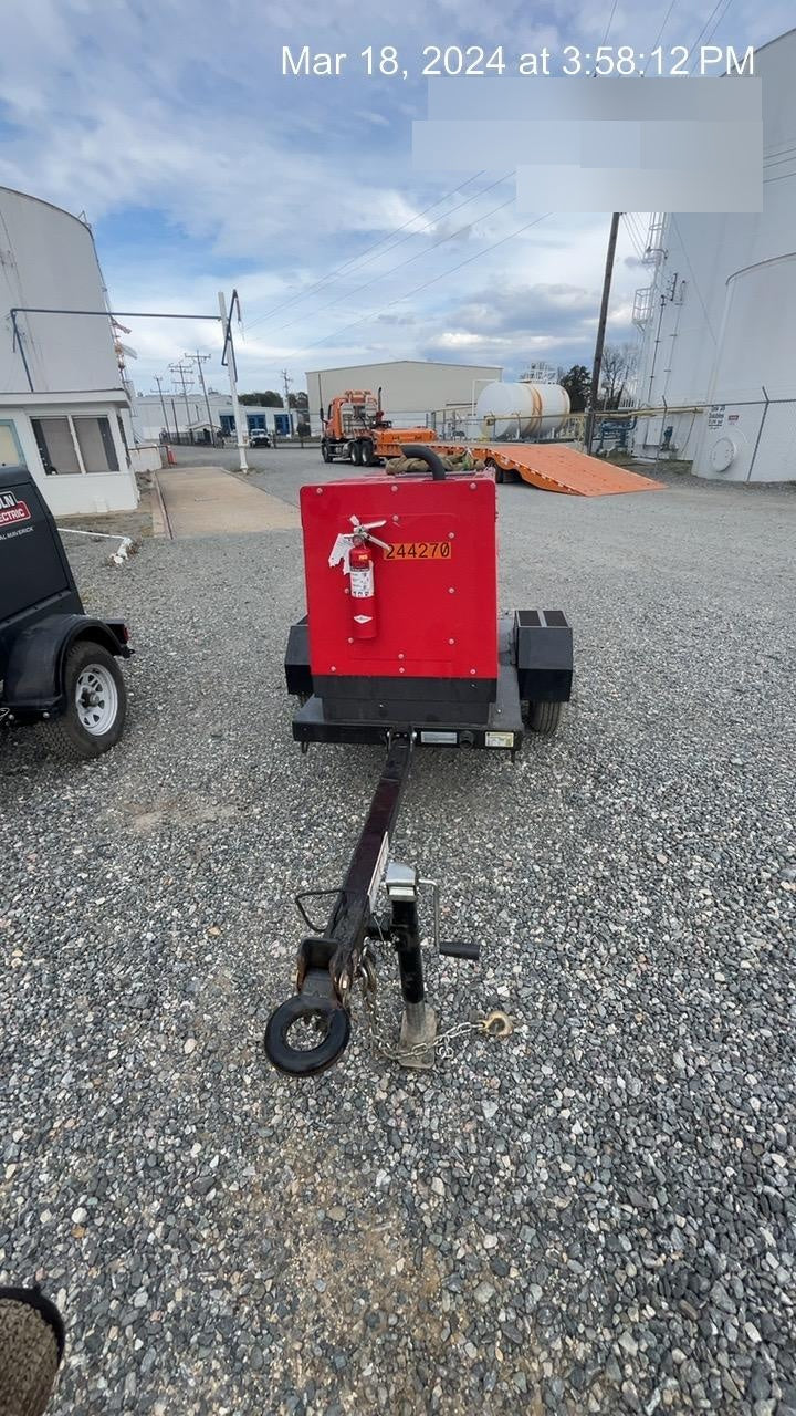 2022 Shindaiwa DGW400MDL Kubota D902 Engine, 23 HP, Dual Op Welder, Wire, Arc, Droop Stick, Tig, and CC Stick Functionality, Simulphase, 3 Phase and 1 Phase Gen Output, Single Axle NB Trlr, Slr Trckl Chrg 12V 12W, Fire Ext