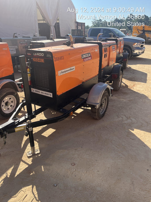 2022 Lincoln Electric LE400 Kubota V1505, Trlr, Cable Rack, Light Kit, ES Decals, T3