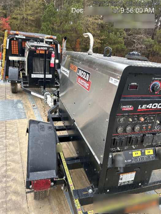 2024 Lincoln Electric LE400 Kubota V1505, Trlr, Cable Rack, Light Kit, ES Decals, T3