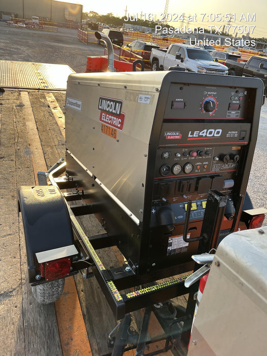 2024 Lincoln Electric LE400 Kubota V1505, Trlr, Cable Rack, Light Kit, ES Decals, T3