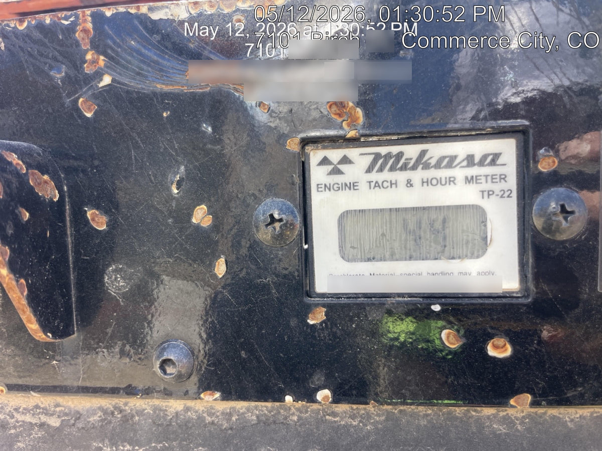 2023 Multiquip MV308GH Honda GX270, 18" Plate, Tachometer