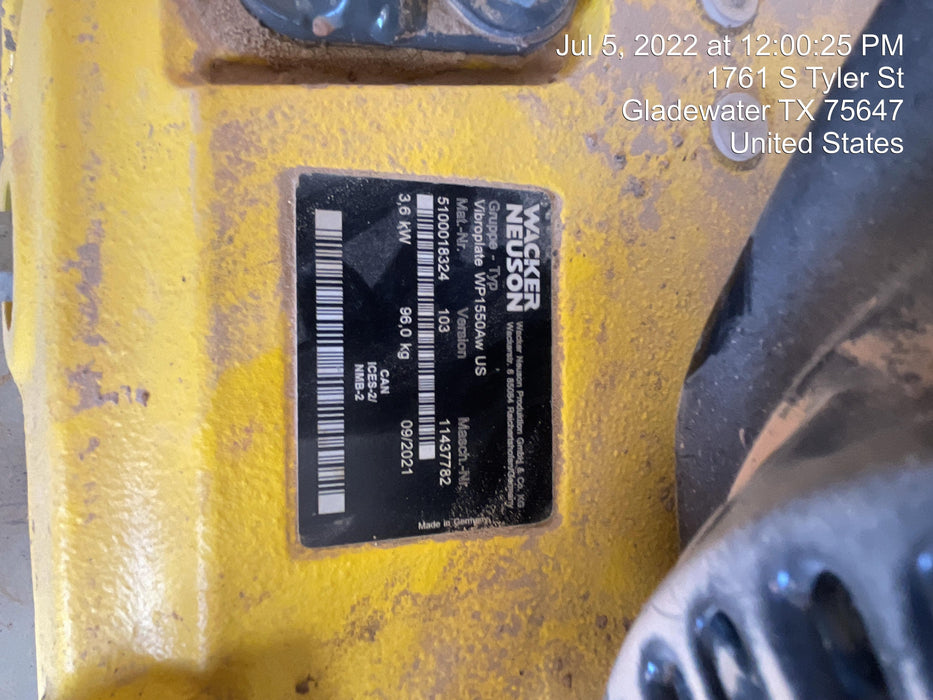 2022 WACKER NEUSON WP1550AW