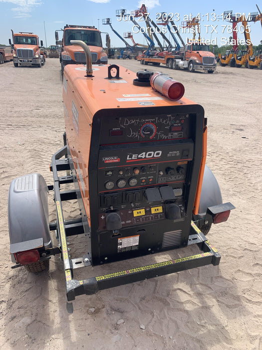 2022 Lincoln Electric LE400 Kubota V1505, Trlr, Cable Rack, Light Kit, ES Decals, T3