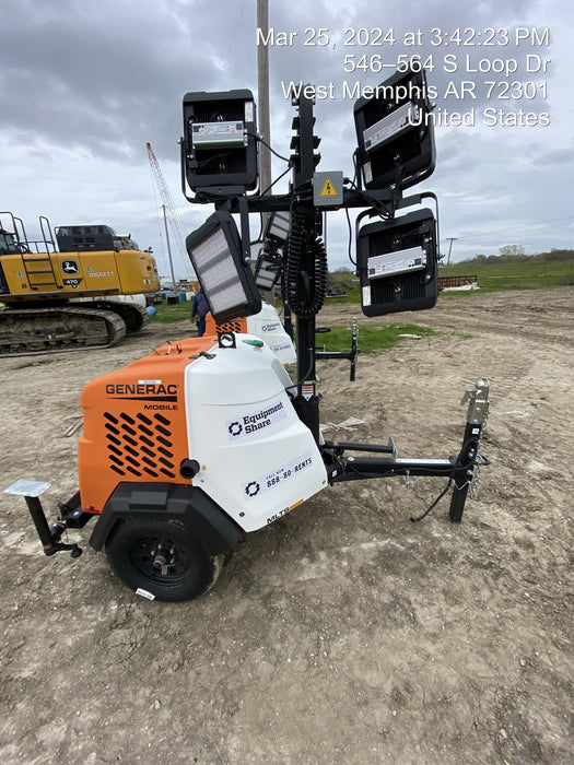 2024 Generac MLT2 Diesel, Flex Switch 120V Input, Powerzone Controller, 
(4) 320W LED Lights, 4kW Generator, 39.9 Gal Fuel Tank, 2" Ball, T3