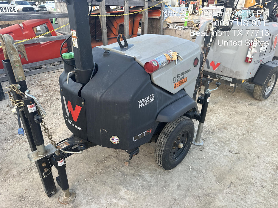 2024 Wacker Neuson LTT4 Diesel, Kohler KDW702, Deep Sea Controller, Auto Start, LED 320W, Bypass Outlet, T3