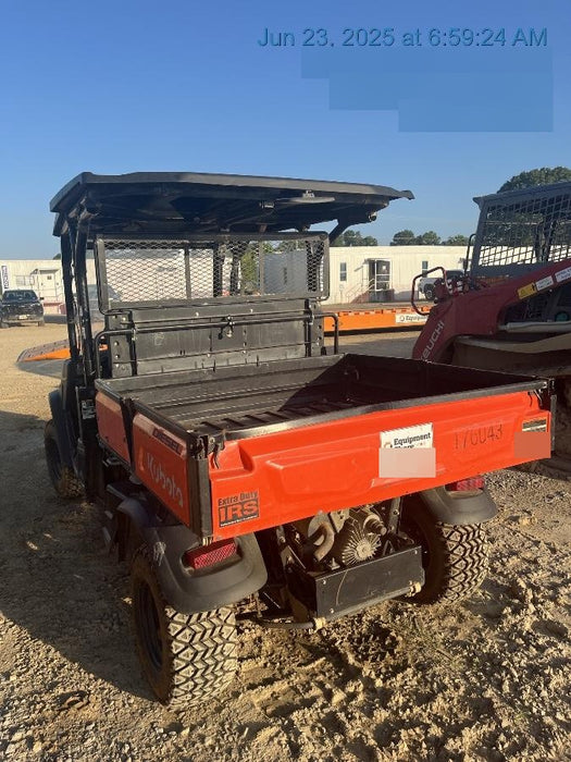 2021 Kubota RTV-X1140W-H Plastic Canopy, Windshield Acrylic Clear, LED Strobe Light, Wire Harness Kit, Back up Alarm