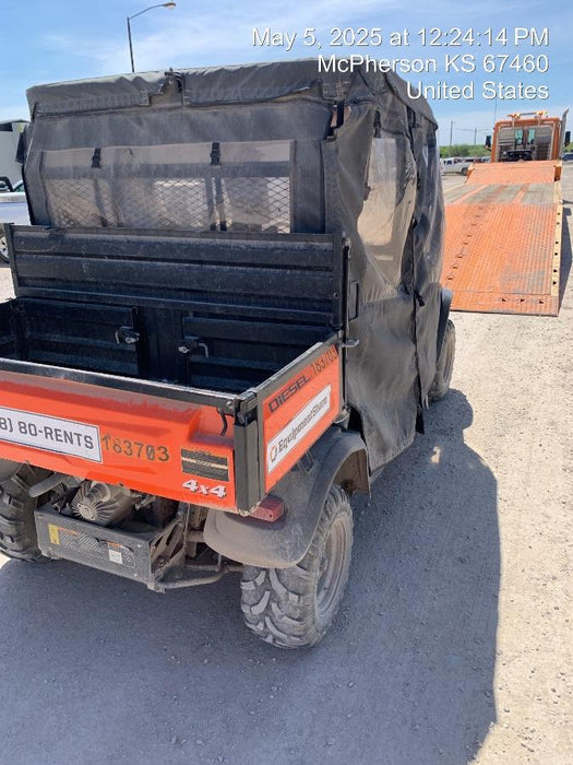 2021 Kubota RTV-X1140W-H Plastic Canopy, Windshield Acrylic Clear, LED Strobe Light, Wire Harness Kit, Back up Alarm