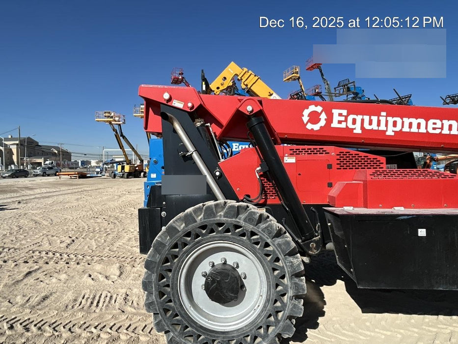 2019 Manitou MTA12042 120hp T4F, Cab/Heat/Air, Cab and Boom LED work lights, Auxiliary Hydraulics, Solid Tires, Amber strobe, Lift Hook 66" Carriage, 60" Forks
