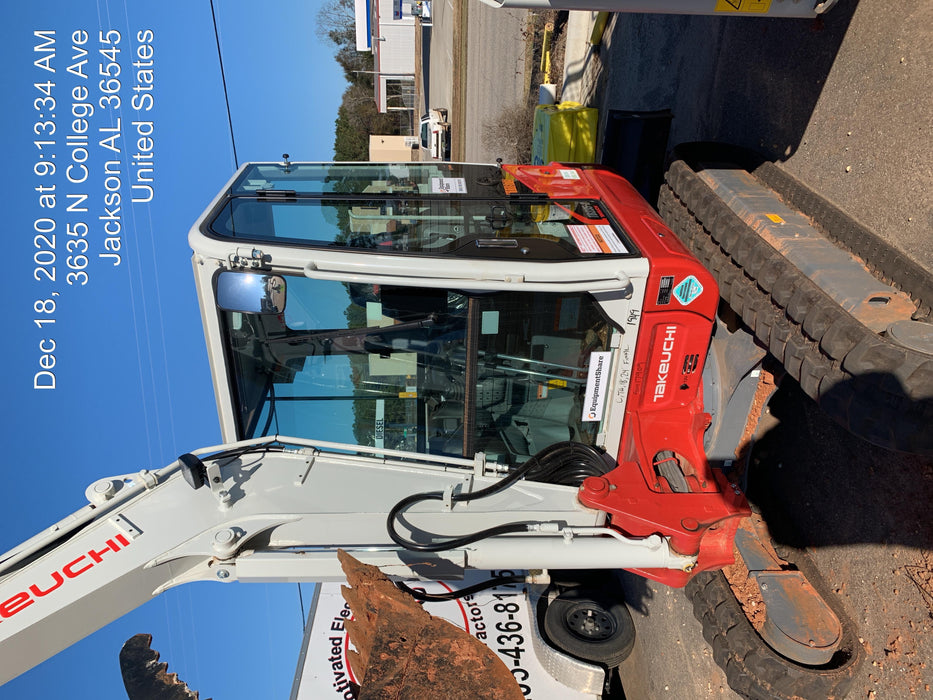 2020 Takeuchi TB-235-2CR Cab/Heat/Air, Rubber Tracks, Manual TAG QC